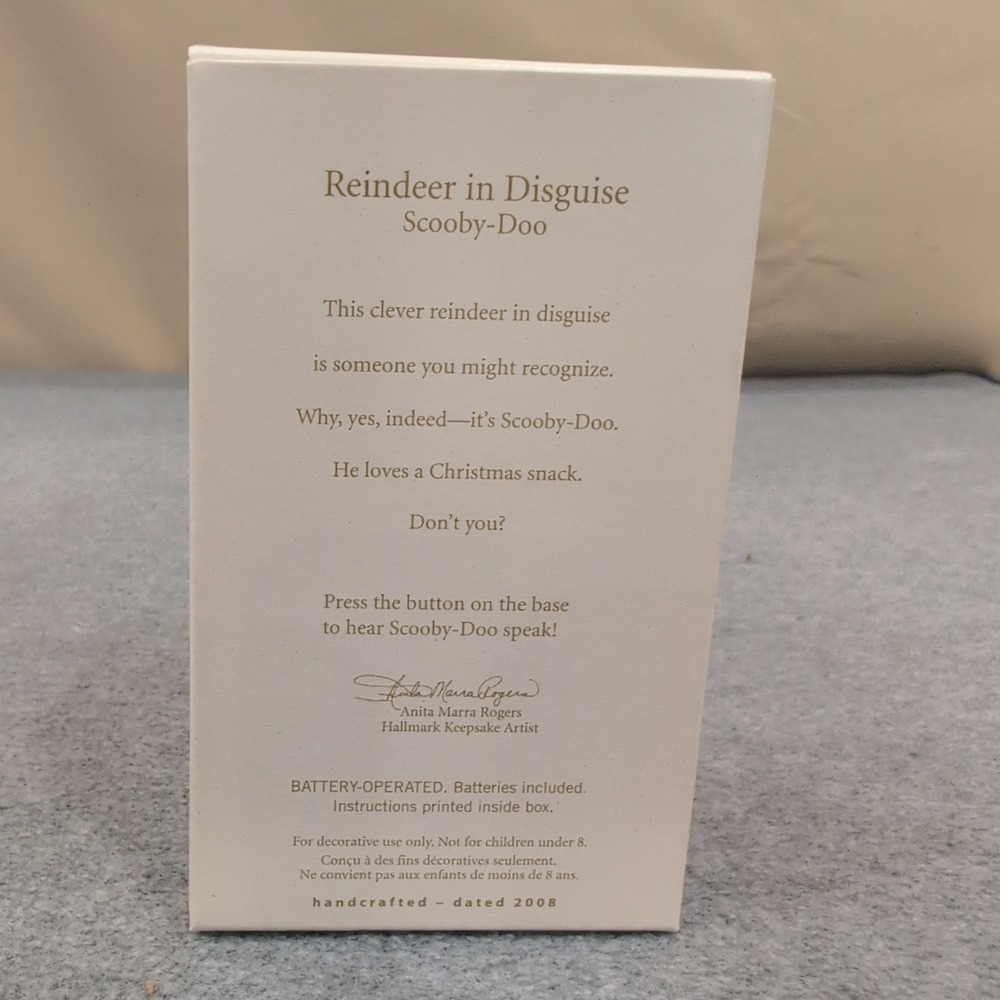 Hallmark Keepsake Ornament Reindeer in Disguise‎ Scooby Doo Magic Sound 2008 - Picture 2 of 3